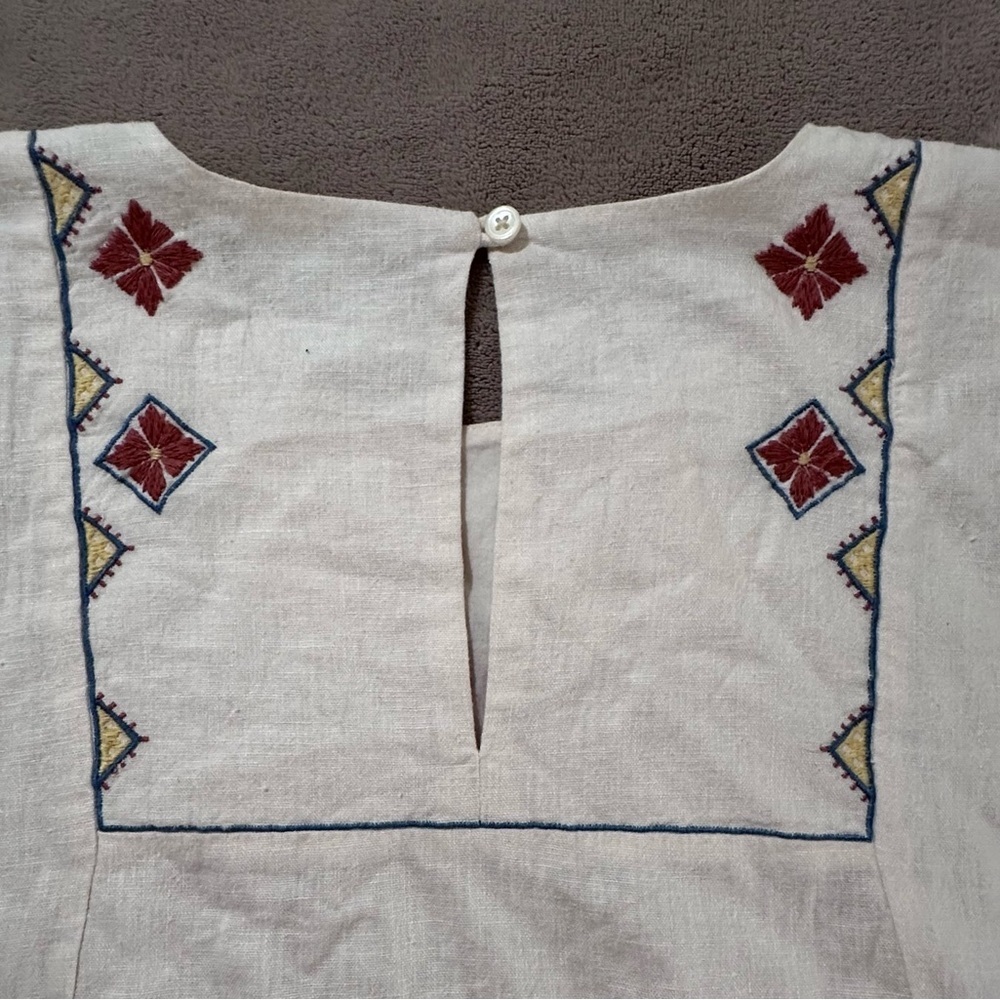 Madewell Embroidered Pinon Dress Color:Vintage Lace/Size:Medium - Picture 6 of 10